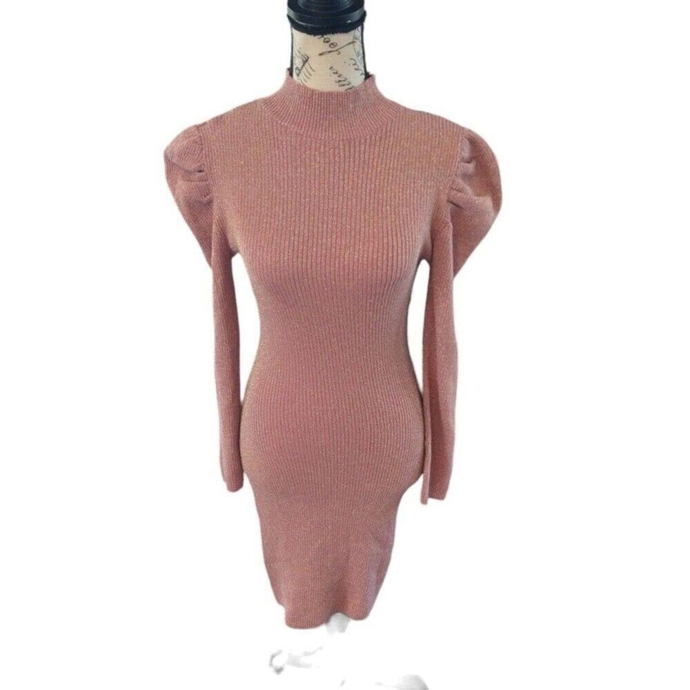 Derek heart Feminine puff sleeve dress Boho Medium